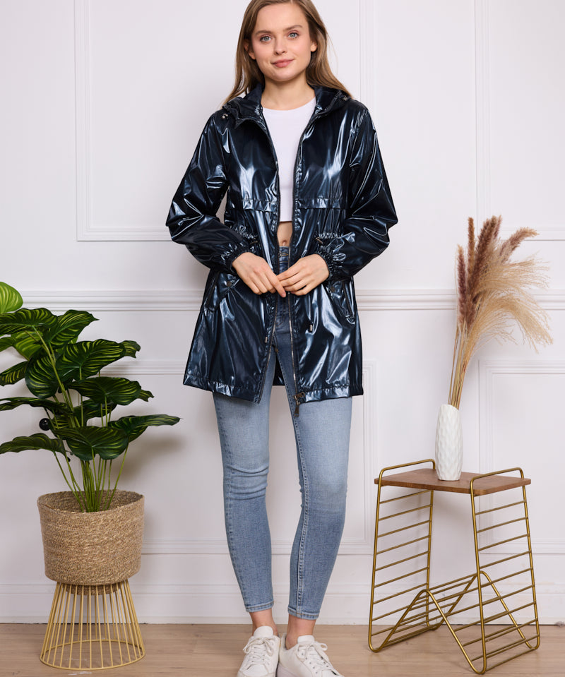 Parka imperméable à effet irisé Livia