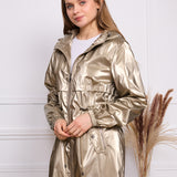 Parka imperméable à effet irisé Livia