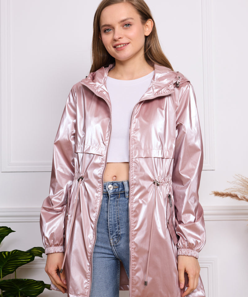 Parka imperméable à effet irisé Livia