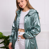 Parka imperméable à effet irisé Livia