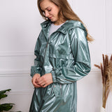 Parka imperméable à effet irisé Livia
