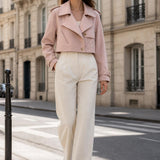 Veste trench effet daim Léonie