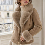 Veste suédine fourrée Marion