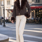 Veste suédine fourrée Marion