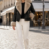 Veste suédine fourrée Marion