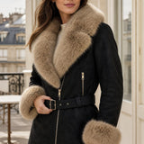 Veste suédine fourrée Marion