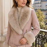 Veste suédine fourrée Marion