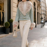Veste suédine fourrée Marion