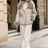 Veste similicuir fourree Ariane