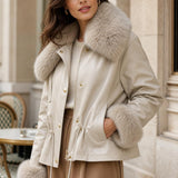 Veste similicuir fourree Ariane