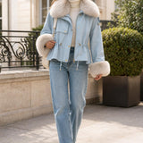 Veste similicuir fourree Ariane