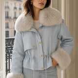 Veste similicuir fourree Ariane