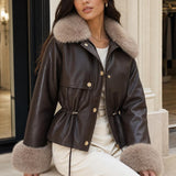 Veste similicuir fourree Ariane