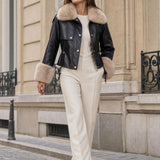 Veste similicuir fourree Ariane