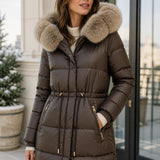 Doudoune matelassée fourrure Capucine
