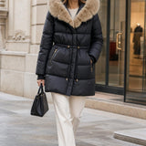 Doudoune matelassée fourrure Capucine