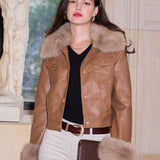 Veste en similicuir Naïs