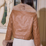 Veste en similicuir Naïs