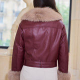 Veste en similicuir Althéa