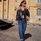 Veste en similicuir Althéa