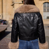 Veste en similicuir Althéa