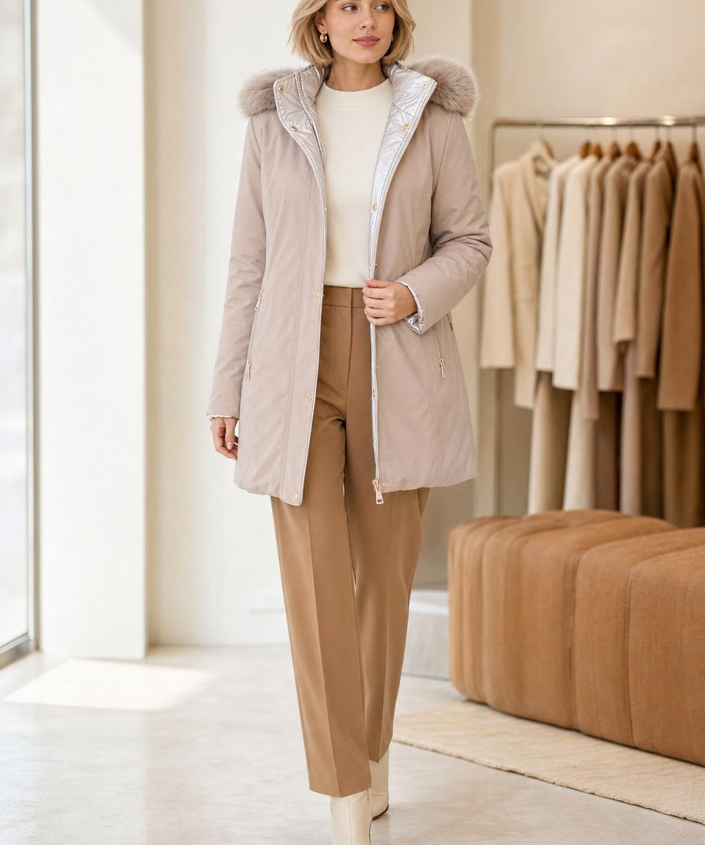 Parka reversible fourrure Ondine