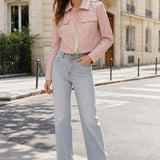 Veste similicuir boutonnée Eulalie