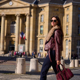 Veste à col en fausse fourrure Élina