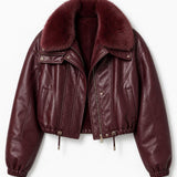 Blouson similicuir fourré Romane