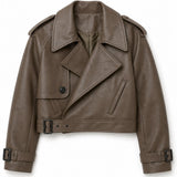 Veste similicuir croisée Félicie