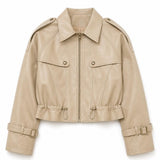 Veste similicuir zippée Armance