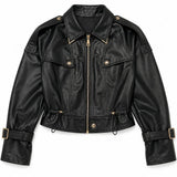 Veste similicuir zippée Armance