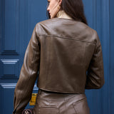 Veste en similicuir Célia