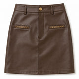 Jupe simili cuir Judith