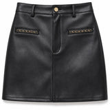 Jupe simili cuir Judith
