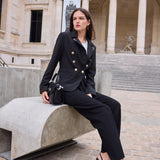 Blazer croisé à boutons dorés Victoria