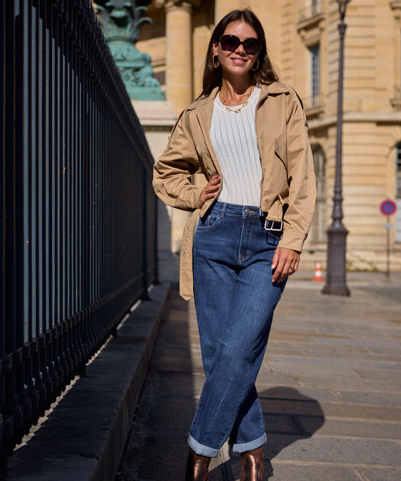 Veste courte ceinturée Nola
