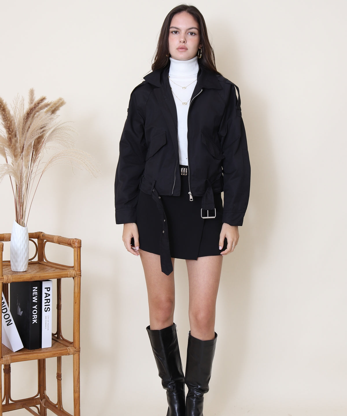 Veste courte ceinturée Nola