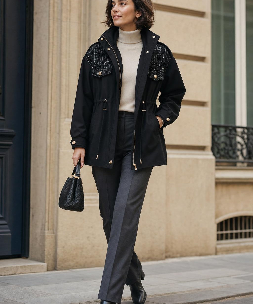 Trench oversize tweed Alma