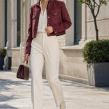 Veste similicuir suedine Romane