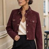 Veste similicuir suedine Romane