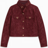 Veste similicuir suedine Romane