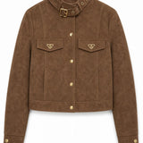 Veste similicuir suedine Romane