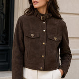 Veste similicuir suedine Romane