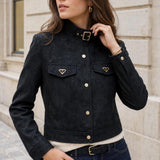 Veste similicuir suedine Romane
