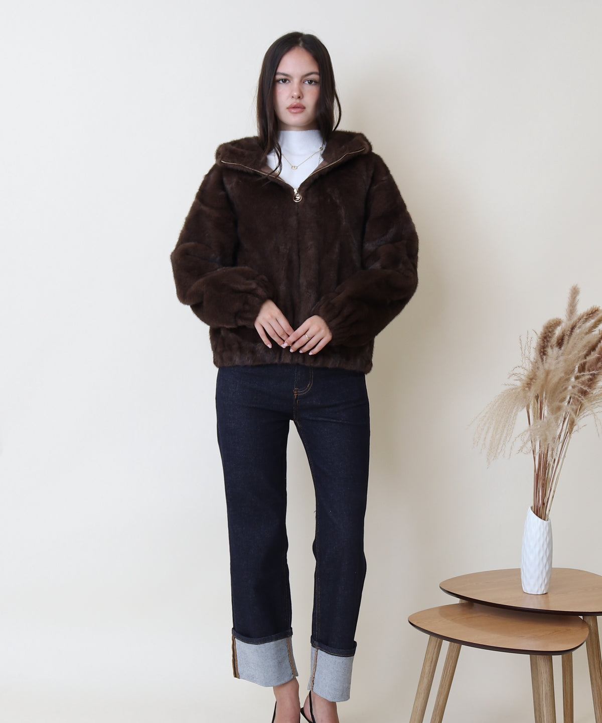 Veste douce effet fourrure Aymie