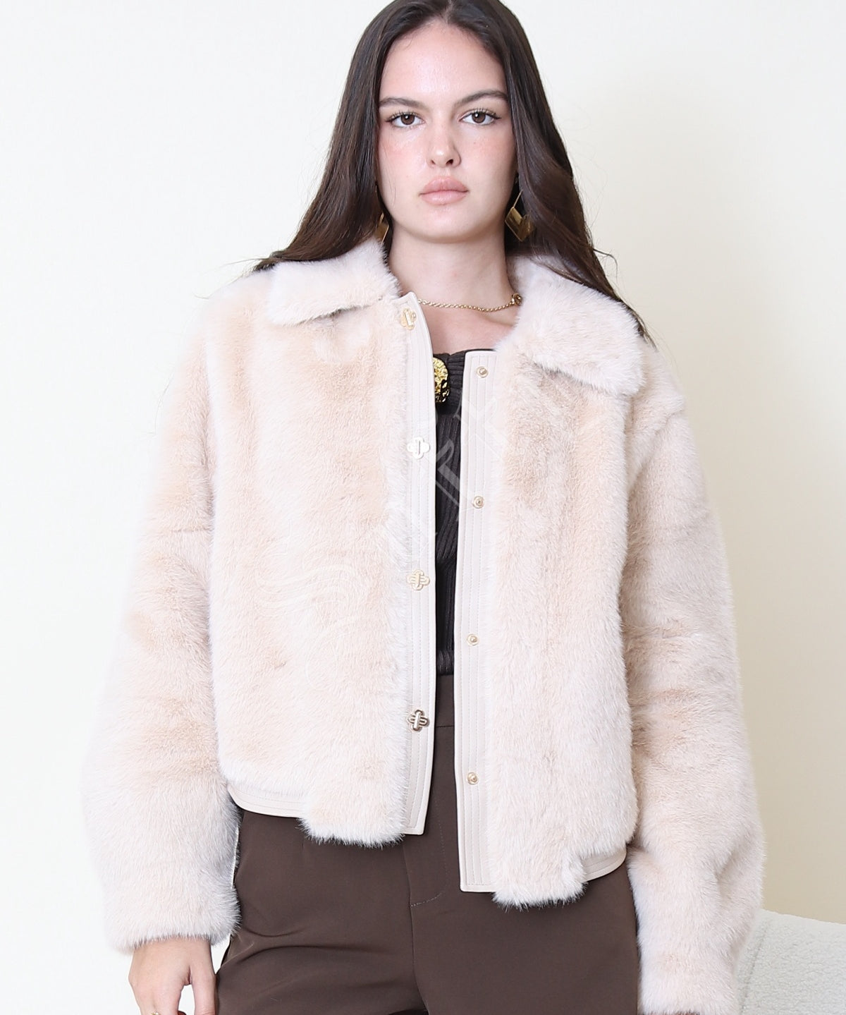 Veste effet fourrure courte Maddy