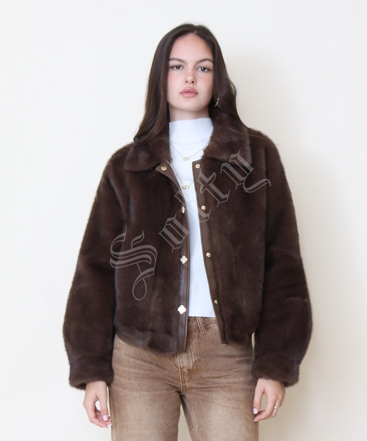 Veste effet fourrure courte Maddy