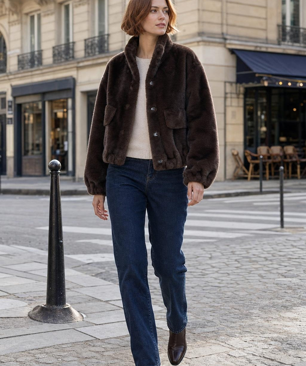 Blouson fausse fourrure Thaïs
