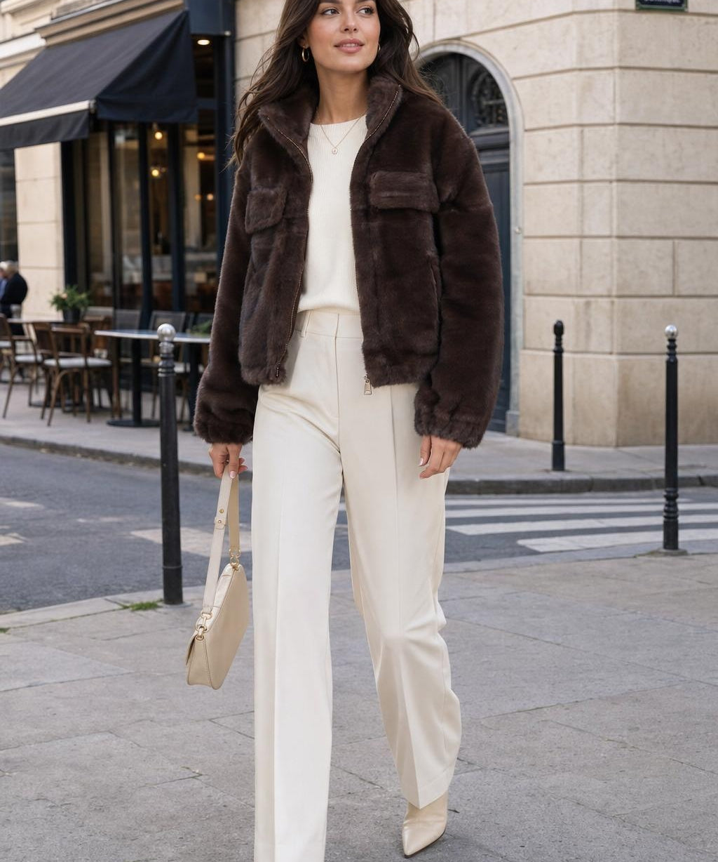 Blouson fausse fourrure Lison
